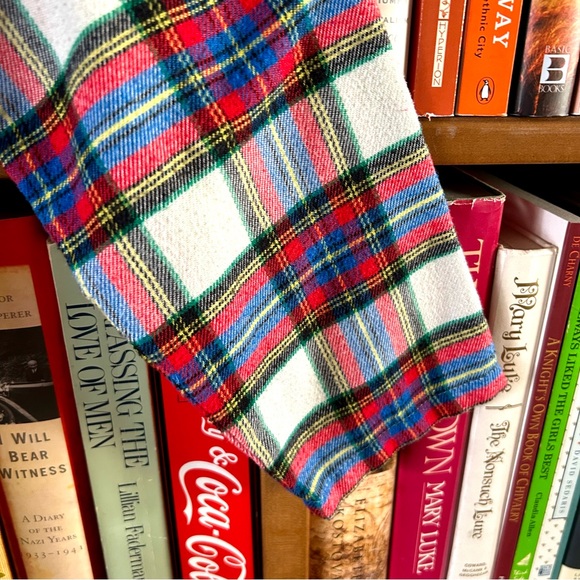 Lands' End Girls Blue Red Yellow Black Tartan Plaid Nightgown, size 14 - Picture 3 of 8